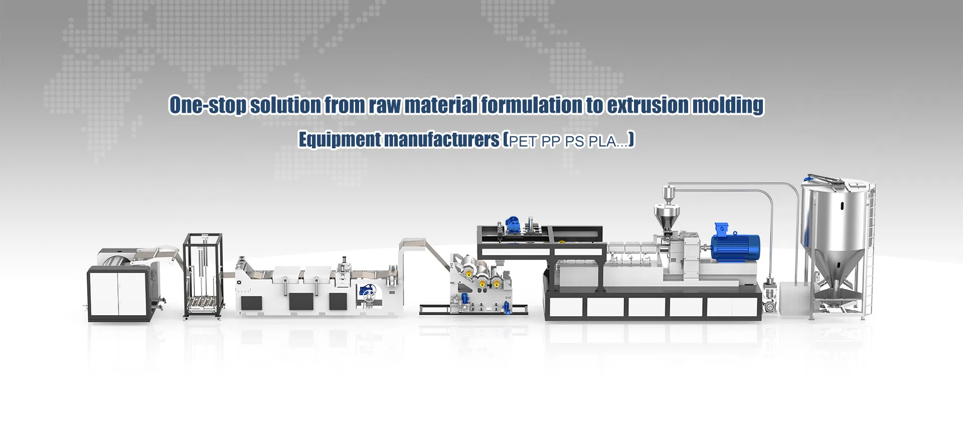 Plastic sheet extrusion production line solution service provider