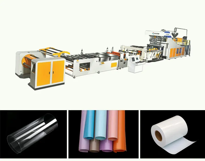 Plastic sheet extrusion machines