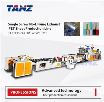 Machine d'extrusion de feuilles pour animaux de compagnie à vis unique