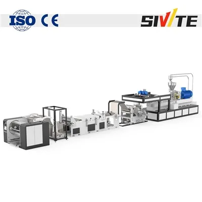 Ligne d'extrusion de feuilles biodégradables PLA